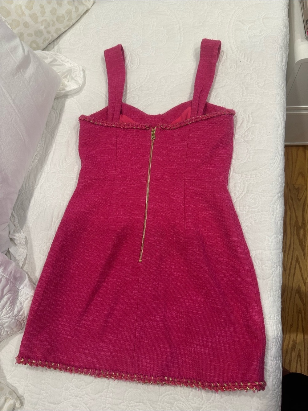 Rebecca Vallance Pink Tweed Mini Dress - Picture 5 of 5